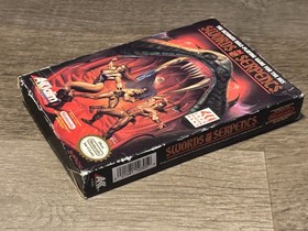 Swords and Serpents Nintendo Nes Game + Box Original Styrofoam Insert