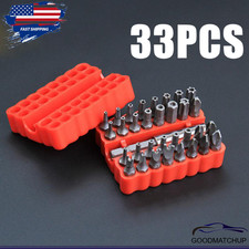 33PCS Hex Head Drill Bit Set with 1/4 Extension Bit Holder for Screwdrivers