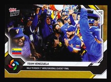 Omar Lopez Ronald Acuna Team Venezuela WBC Finals 2026 Topps Now WB40 Gold 50/50