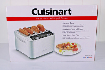 Cuisinart 4-Slice Digital Motorized Toaster | Stainless Steel -NEW UNOPENED BOX