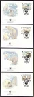 Russia Polar Bears  1987 4 FDCs