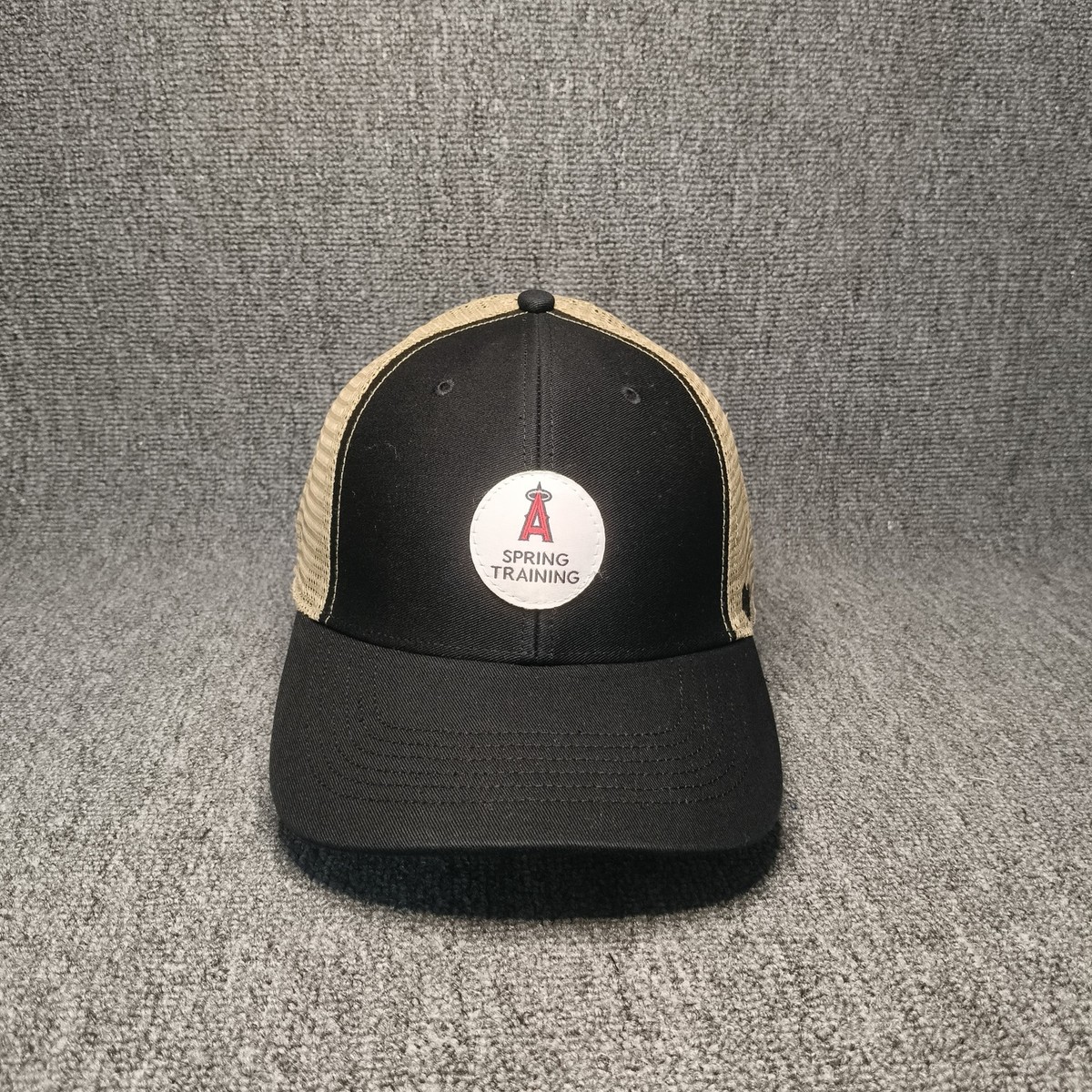 '47 Brand Los Angeles Angels MLB Spring Training Trucker Hat Black Tan