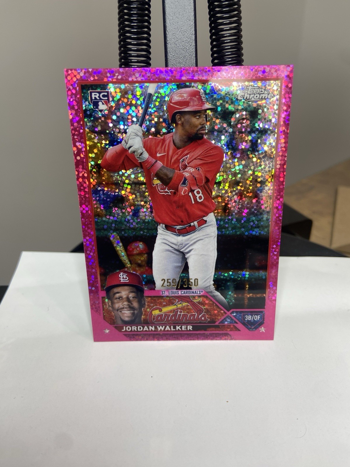 2023 Jordan Walker💎 Topps Chrome #209 Magenta Speckle Refractor /350 RC!🔥🔥🔥