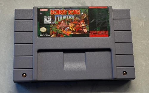 Donkey Kong Country (Super Nintendo Entertainment System, 1994) TESTED SNES