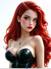 2.5x3.5" Aceo Print HD Mini Photo Cartoon Waifu Princess Ariel