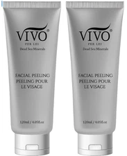 Vivo Per Lei Facial Peeling Gel 2 Pack Gentle Exfoliating Face Peel for Dry Skin