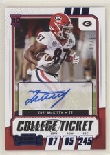 2021 Contenders Draft Picks College Game Ticket Blue 62/99 Tre' McKitty Auto 9r9