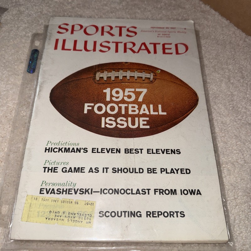 Sports Illustrated Magazine September 23 1957 1957 Football Issue Time Inc