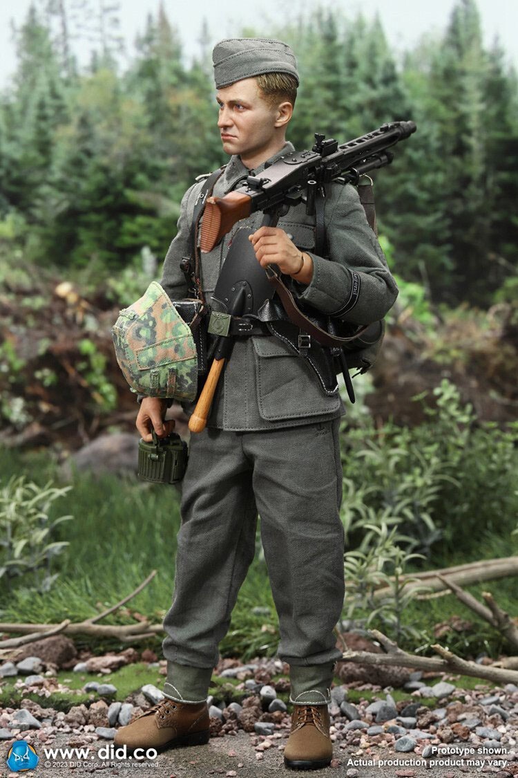 1/6 Scale DID D80169 German 12th Panzer Division MG42 Gunner Otto Action Figure