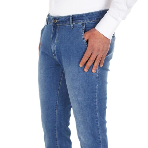 Jeans Uomo Leggero Blu Nero Pantalone Casual Tasca America 44 46 48 50 52 54 - Imagen 24 de 40