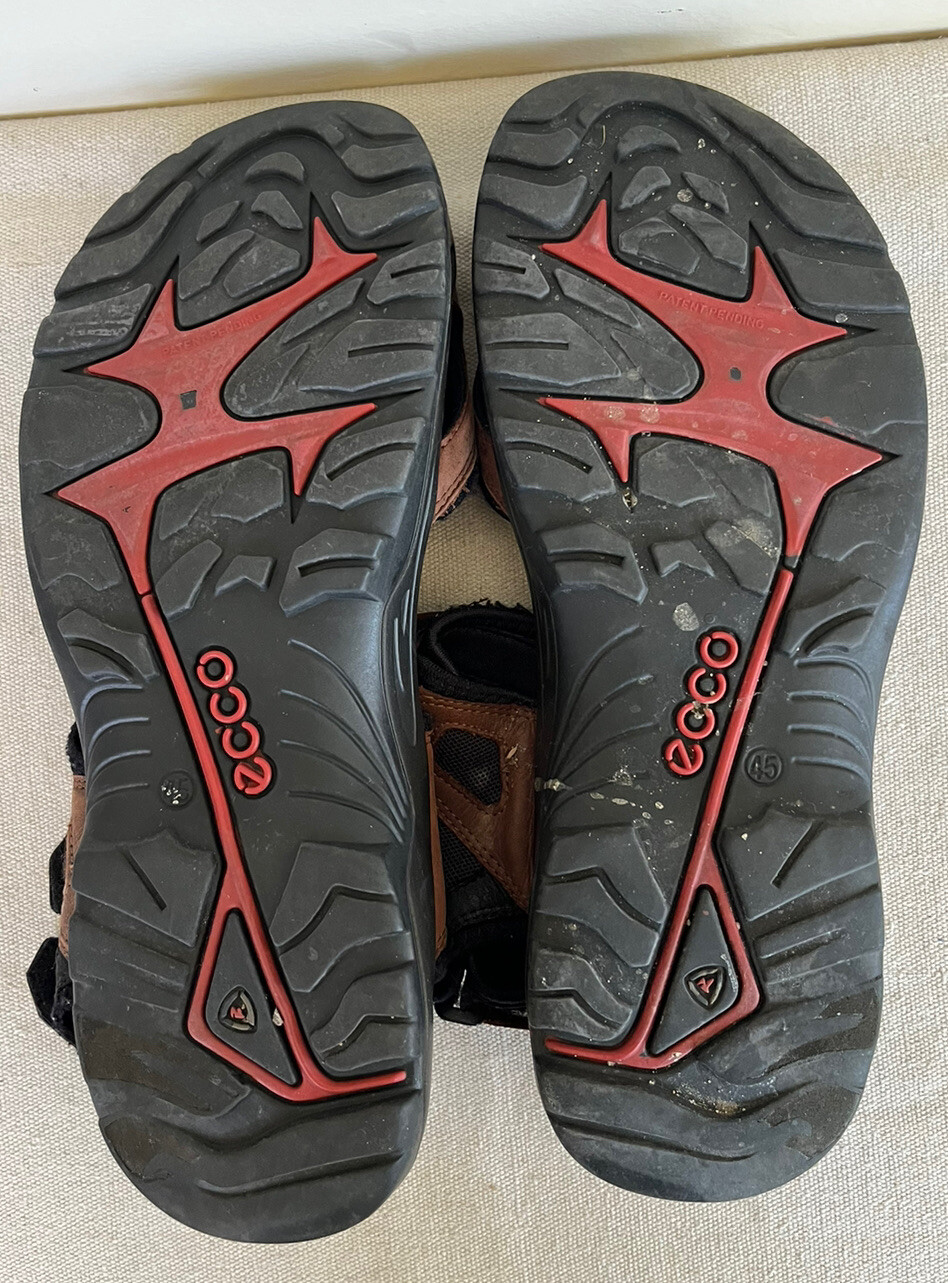 Ecco Leather Strappy Gladiator Hook N Loop Sandal… - image 11