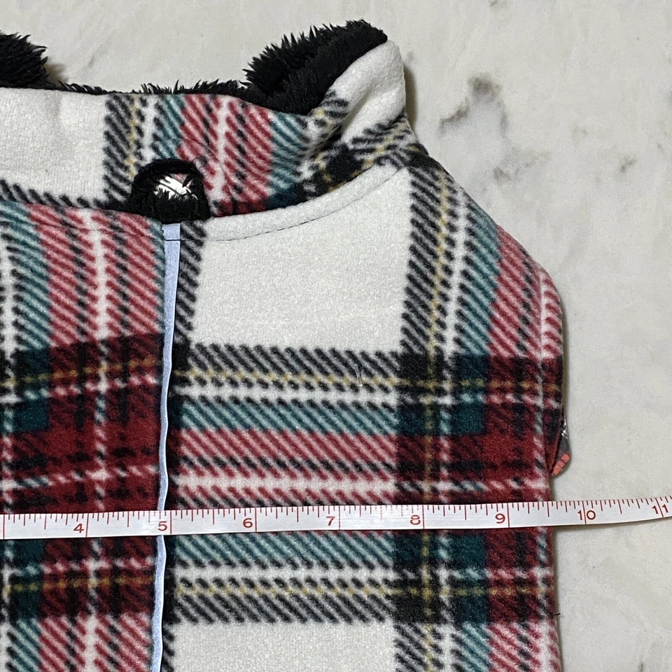 Barkley & Finn Pet Sherpa Lined Winter Dog Coat Jacket X-SMALL Multi Plaid NWT - Image 3 of 4