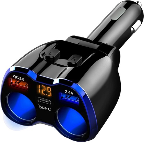 30W PD Portable Charger with 12V/10A Cigarette Lighter Socket, 86.58Wh USB  C Lap