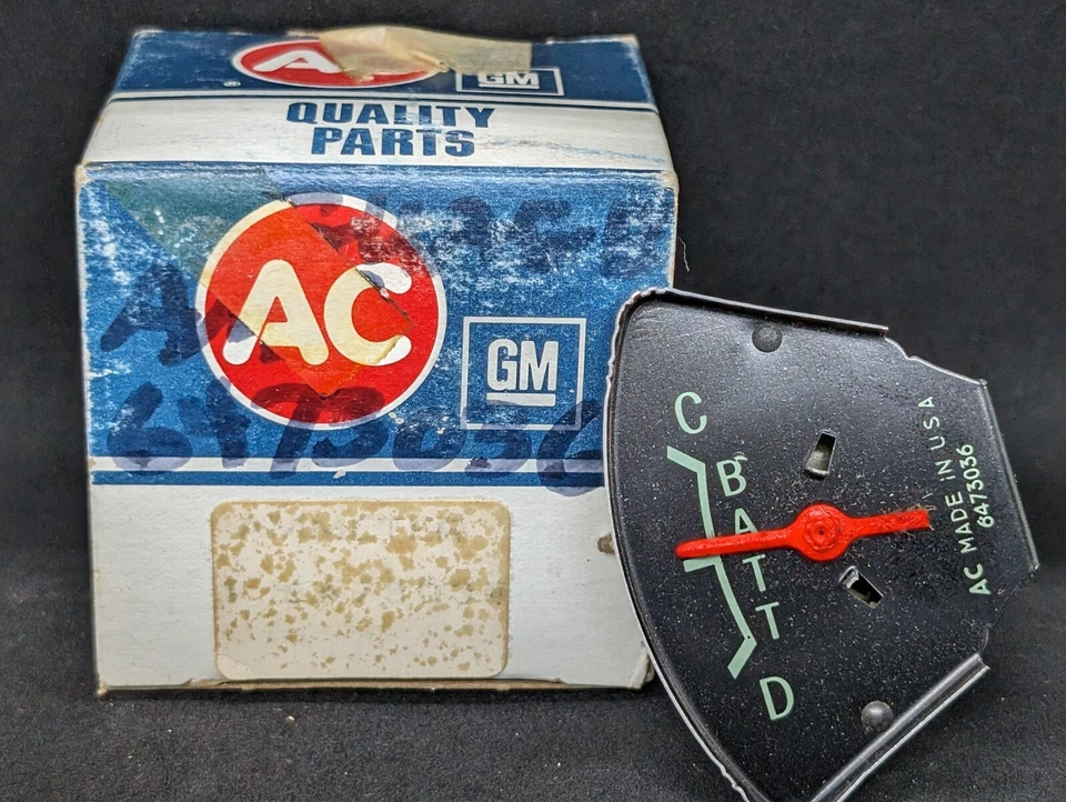 NUEVO 67-70 CHEVROLET C10 C20 C30 DD CAMIONETA AMPERÍMETRO AMPLIFICADOR BATERÍA TABLERO MEDIDOR Foto 2 de 4