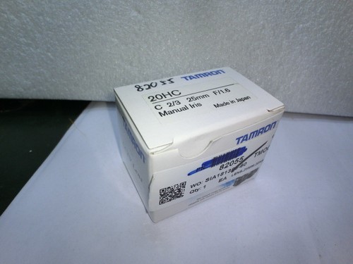 Tamron 20HC C2/3 25mm F/1.6 Manual Iris CCTV Lens,20HA-L,Unused,Jap+94333 - Picture 8 of 8
