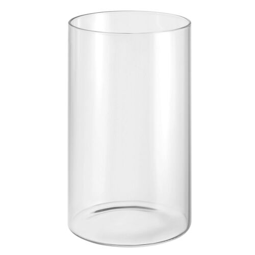 Jarrón cilindro de vidrio transparente 7.1"x3.9"Jarrón mesa flores soporte vela jarrón - Imagen 1 de 6