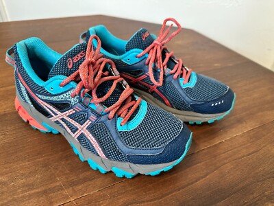 Asics T684N Womens Size 8.5 Gel Sonoma 2 Teal Trail Running Shoes No Box