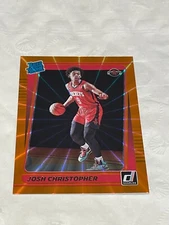 JOSH CHRISTOPHER RC 2021-22 DONRUSS RATED ROOKIE ORANGE LASER#250 HOUSTON ROCKET