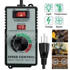 Variable Speed Controller for Router Fan Electric Motor Rheostat 120V Adjuster