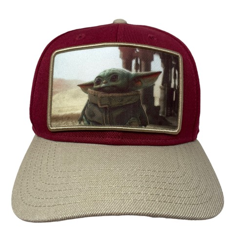 Baby Yoda Grogu Adult Snapback Hat Cap 