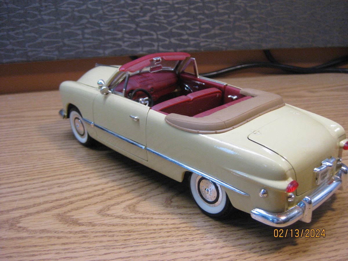 1/18 1949 FORD CONVERTIBLE, IN PALE YELLOW , BY MIRA , NO