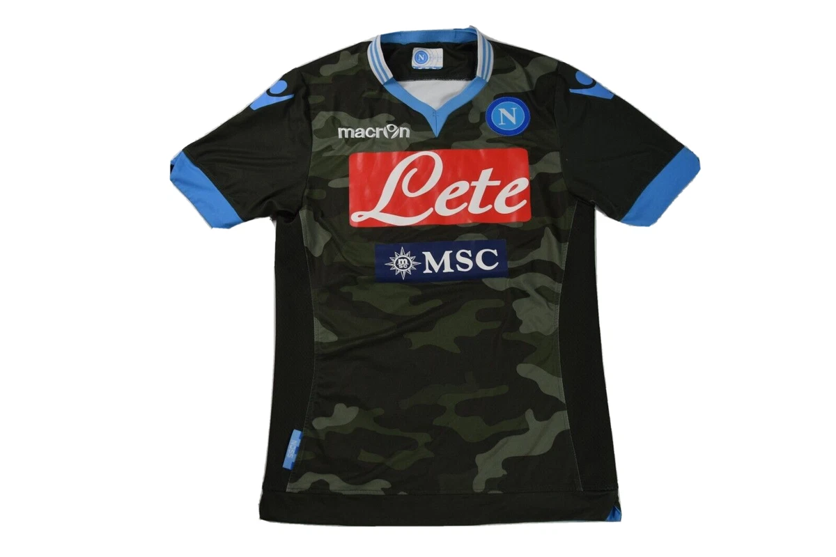 macron jersey Napoli shirt camo military soccer LETE kit S Men eBay