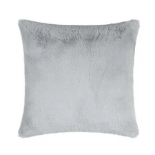  Faux Fur Pillow, 18 x 18, Grey, Square, 1 Piece