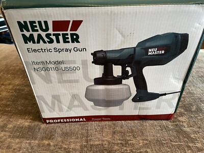 Neu Master Paint Sprayer 600W HVLP Electric Spray Paint Gun - Open Box