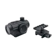 4 MOA Dot Low Profile Mini Enclosed Red Green Dot Sight with Medium Riser Mount