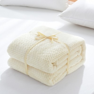 Soft Plush Flannel Throw Blanket Cover For Sofa Couch Bed