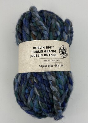 Loops & Threads DUBLIN BIG! Yarn Color Ocean Color #005 Super Bulky New 8.8 oz