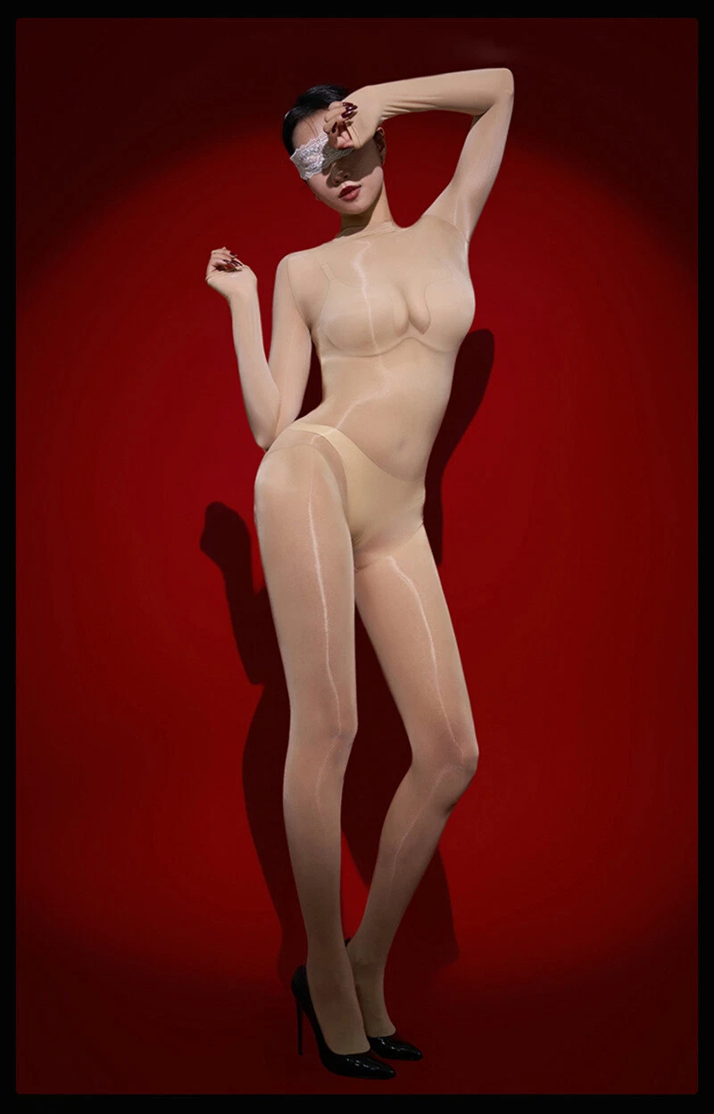 High Quality Oil Shiny Bodysuit Glossy Transparent Seamless Full Body stockings