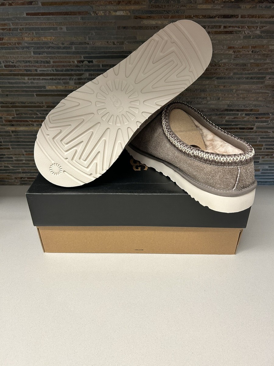 UGG Tasman Shaggy Suede Slipper Smoke Plume Size 7M/8W  display picture 1