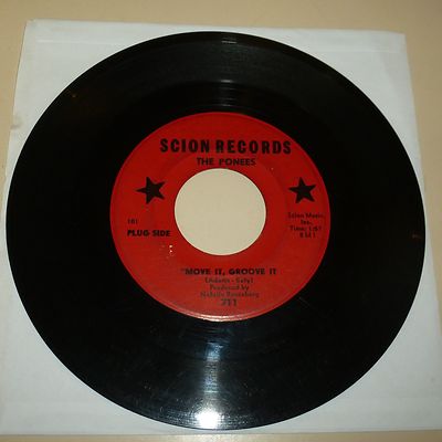 MEMPHIS GARAGE BAND 45 RPM RECORD - THE PONEES - SCION 711 - PROMO