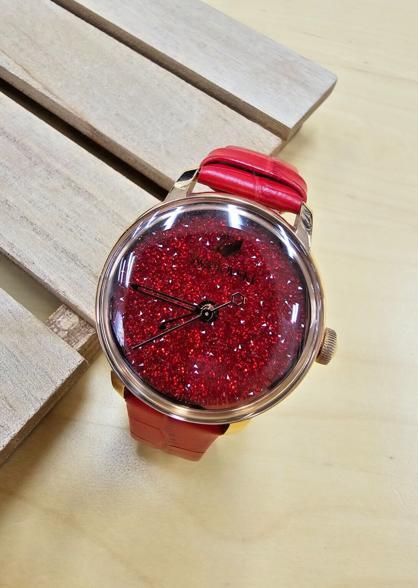 SWAROVSKI Crystalline Hours 38MM Quartz Red Women's Watch 5295380