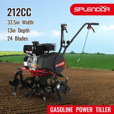 212cc 4strokes 7HP Gasoine powered Garden tiller,33in working width machine