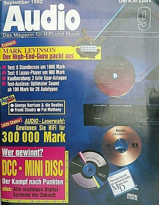AUDIO 9/92, DENON DCD 1290, HARMANN HD 7500 II, KENWOOD DP 7040, ONKYO DX 6850