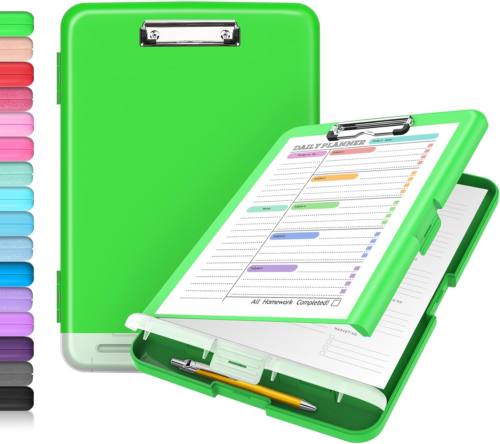 Clipboard with Storage, High Capacity Nursing Clipboards with Pen Holder, Heavy