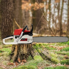 20 Inch 2 Stroke 52CC Gasoline Powered Chainsaw Wood Cutting Pruning Chain Saw