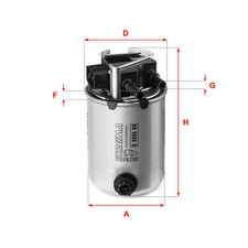 SOFIMA S4095NR Kraftstofffilter für NISSAN