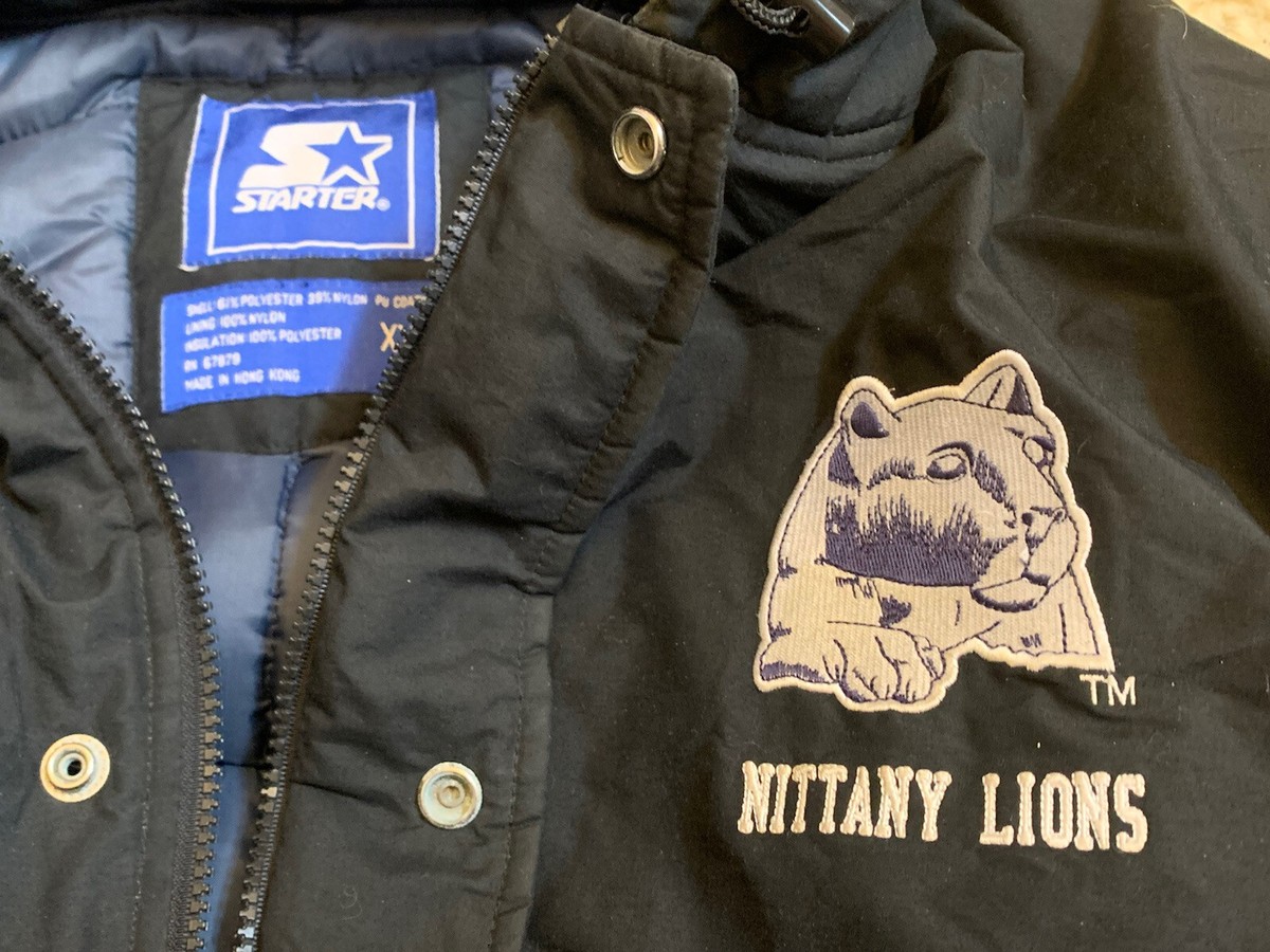 RARE VTG Men's Starter Penn State PSU Nittany Blue Full Zip