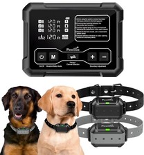 Real Time Distance Monitoring Wireless Dog Fence for 2 Dogs