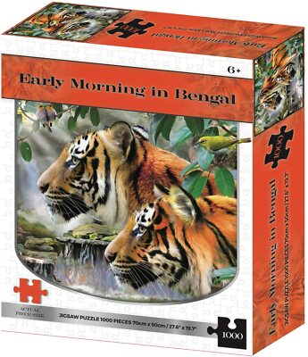 Howard Robinson Kidicraft - Bengalischer Tiger traditionelles Puzzle 1000 Teile