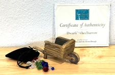 DISNEY WDCC "DWARFS WHEELBARROW" SNOW WHITE SEVEN DWARFS FIGURINE COA - REPAIRED