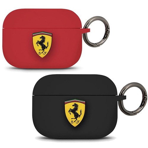 Custodia cover silicone ORIGINALE FERRARI+anello metallo per Apple Airpods  Pro | eBay