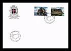 Dr Jim Stamps Iceland 1990 Landscapes 2v Set First Day Cover