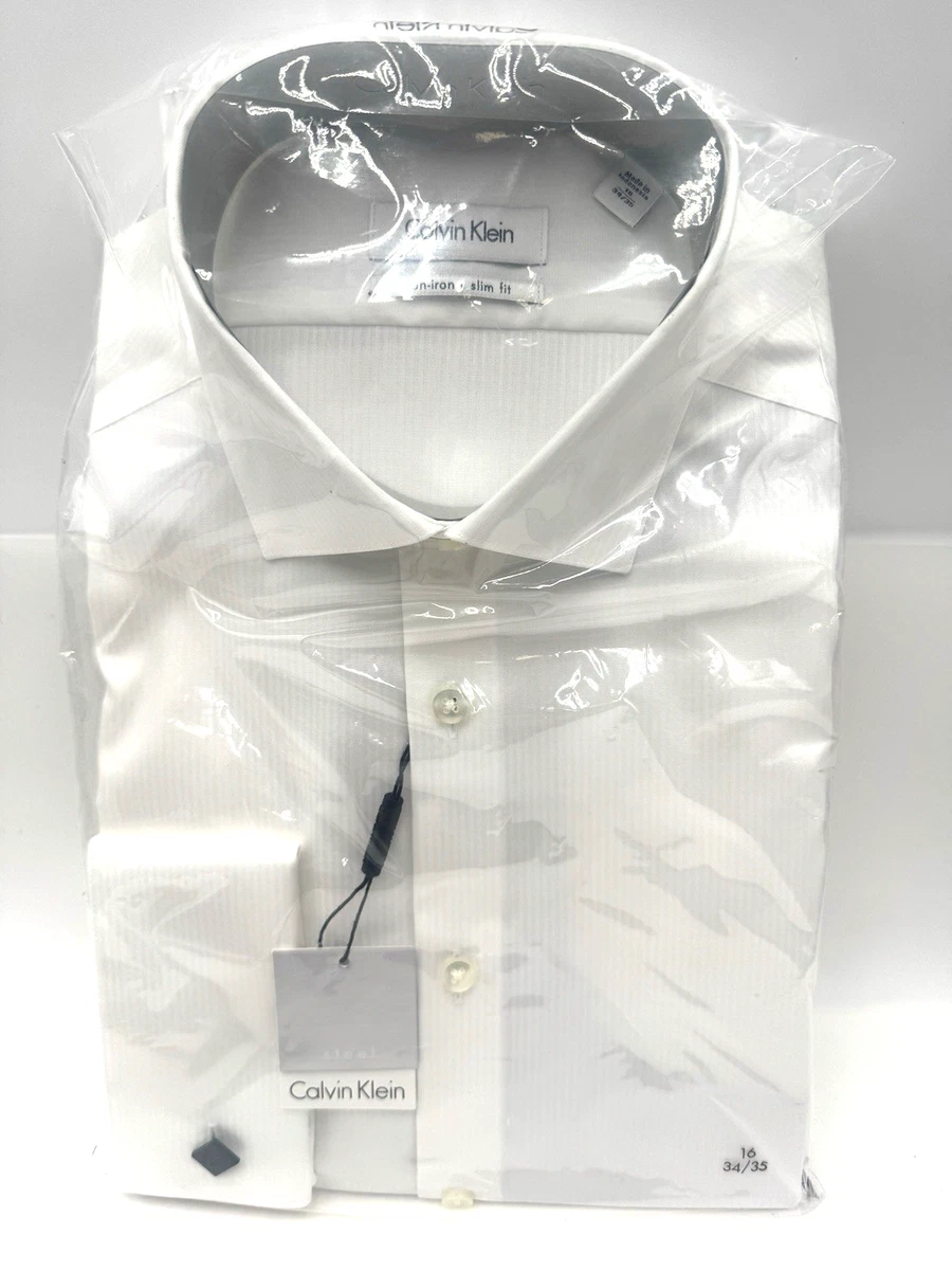 Calvin Klein Slim French Cuff Dress Shirts for Men for sale | eBay