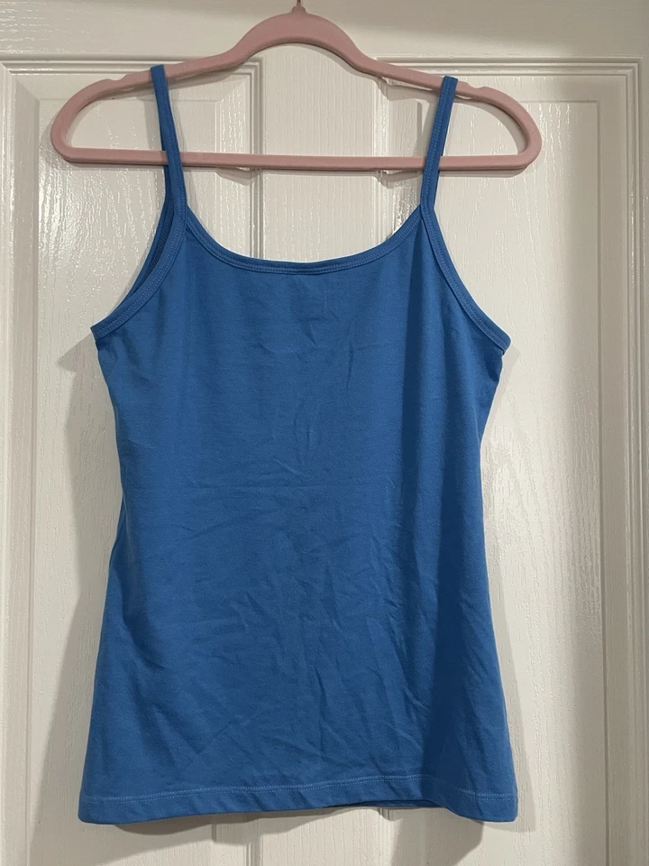 Camiseta para mujer Disney Jonas Brothers 'Let There Be Rock' azul correa de espagueti mediana Foto 3 de 4