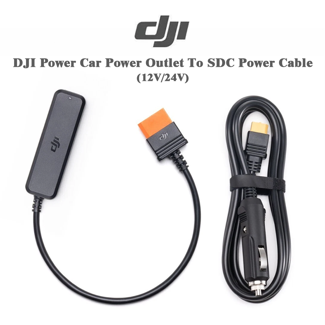 DJI Power Car Power Outlet to SDC Power Cable (12V/24V) For Power