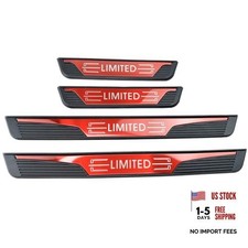 Door Sill Protectors, Door sill Scratch Protection for Car Trim Limited, Red